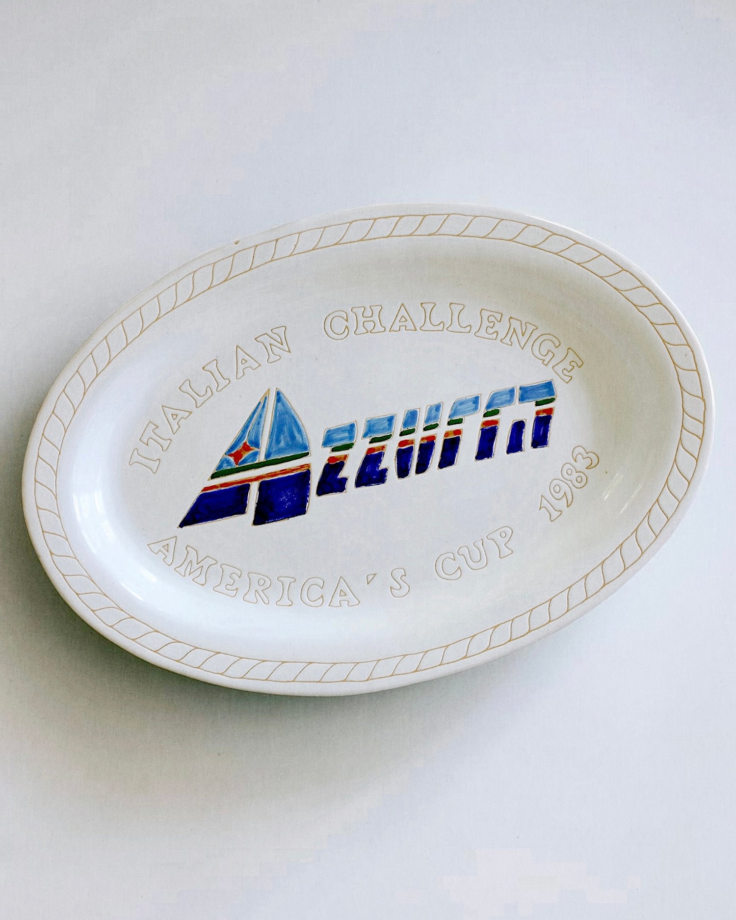 Azzurra Commemorative Plate