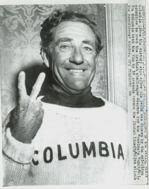 Briggs Cunningham in Columbia America's Cup sweater