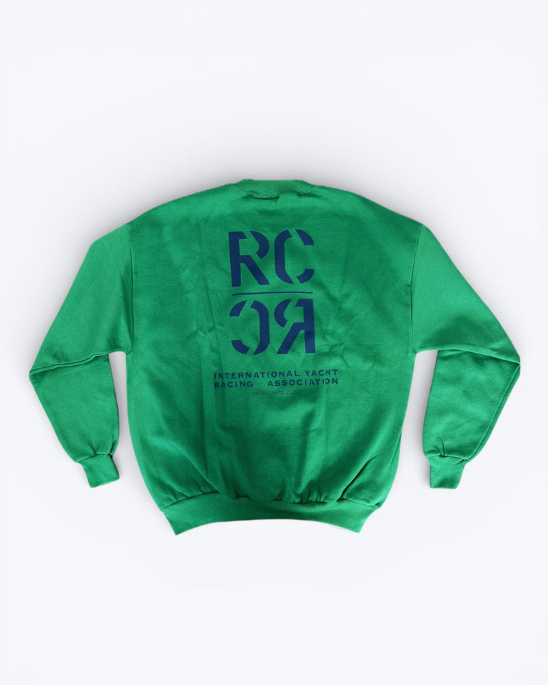 Green jacket with 'IRC' logo on the back against a white background